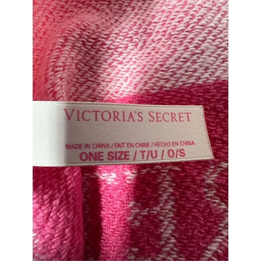Limited Edition Rare Victoria Secrets PINK Striped Beach Towel Blanket 54”x40”